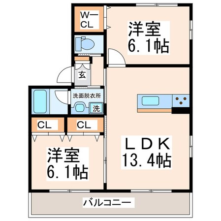 アリュール出水の物件間取画像